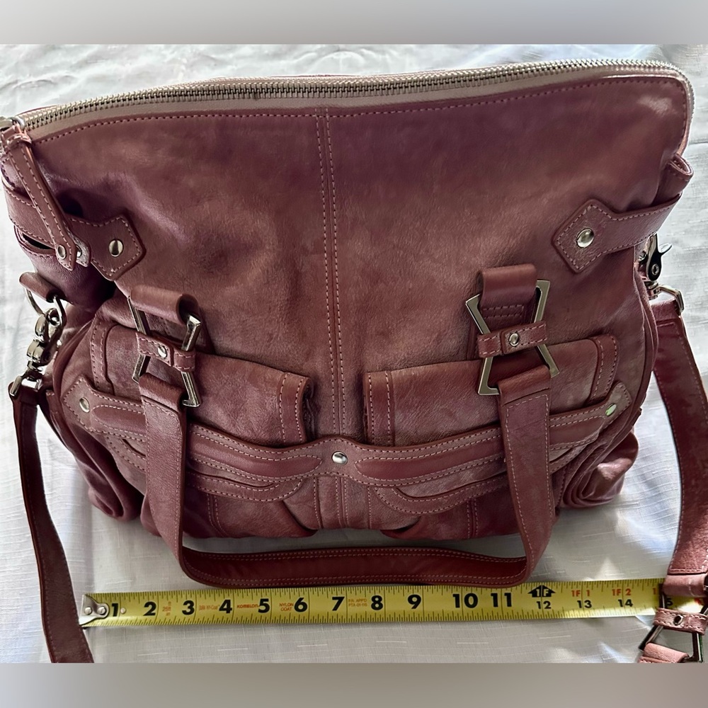 🔥👜 Junior Drake Dusty Rose Leather Bag -- this bag understood the assignment💅 - Picture 4 of 16